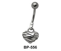Heart Shaped Belly Piercing BP-556