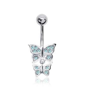 Dual Butterflies Belly Piercing BP-583