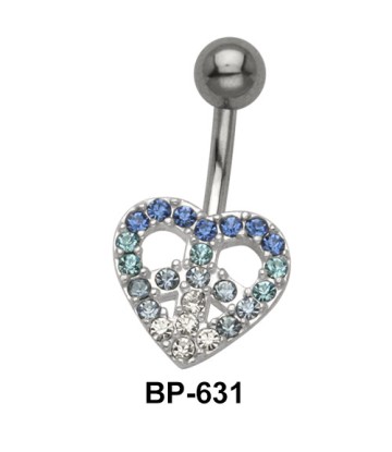 Dreamy Heart Stone Belly Piercing BP-631