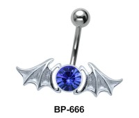 Bat Wings n Stone Belly Piercing BP-666