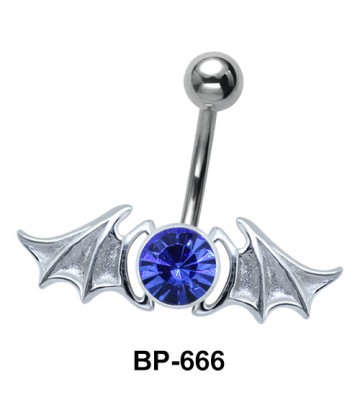 Bat Wings n Stone Belly Piercing BP-666