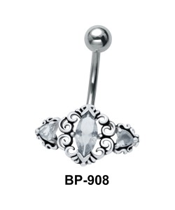Tri Stoned Filigree Belly BP-908