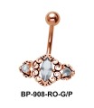 Tri Stoned Filigree Belly BP-908