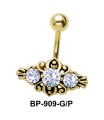 Blue Stones Designer Belly Piercing BP-909