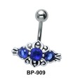 Blue Stones Designer Belly Piercing BP-909