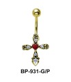 Cross Belly Piercing BP-931