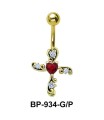 Cross Belly Piercing BP-934