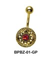 Glamorous Designer Belly Piercing BPBZ-01