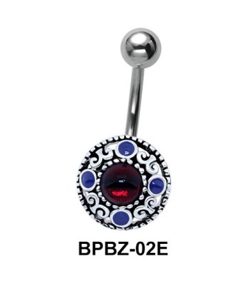Traditional Designer Stony Belly Piercing BPBZ-02E
