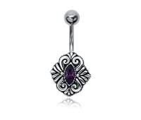 Intricate Designer Belly Button Ring BPBZ-03