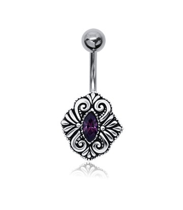 Intricate Designer Belly Button Ring BPBZ-03