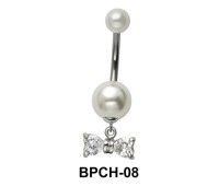 Bow Belly Pearl Dangling BPCH-08