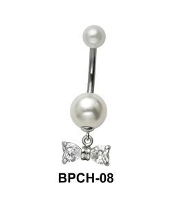 Bow Belly Pearl Dangling BPCH-08