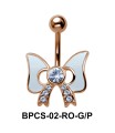 Stone Set Bow Belly Classic Stone BPCS-02