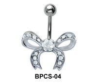 Stone Encrusted Bow Belly Classic Stone BPCS-04