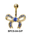 Stone Encrusted Bow Belly Classic Stone BPCS-04