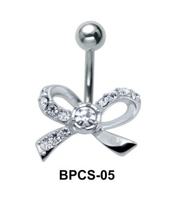 Stone Set Bow Belly Classic Stone BPCS-05