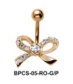 Stone Set Bow Belly Classic Stone BPCS-05