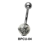 Belly Pearl with Leaves Motif BPCU-04