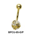 Belly Pearl with Tree Motif BPCU-05