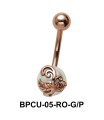  Belly Pearl with Tree Motif BPCU-05