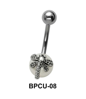 Belly Pearl with Dragonfly Motif BPCU-08