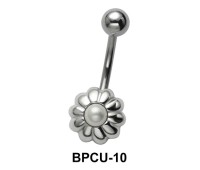 Floral Belly Pearl Piercing BPCU-10