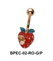 strawberry in Red Belly Piercing BPEC-02