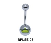 Crown Enamel Belly Piercing BPLSE-03