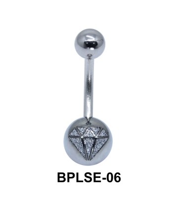Diamond Enamel Belly Piercing BPLSE-06