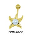 Jelly Fish Pearl Underwater Belly Piercing BPML-06
