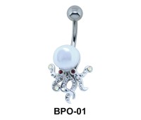 Pearly Octopus Belly Piercing BPO-01