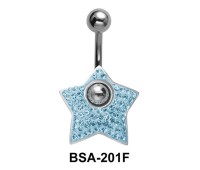 Blue Star Belly Rainbow Piercing BSA-201F