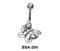 Butterfly Belly Piercing Design BSA-204