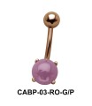 Purple Belly Pearl Piercing CABP-03