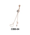 Heart and Arrow Shaped Belly Piercing CBB-04
