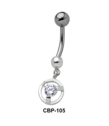 Stone Set Circular Belly Piercing CBP-105