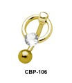Stone Set Circular Belly Piercing CBP-106