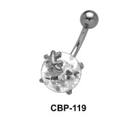 Lizard on Stone belly Piercing CBP-119