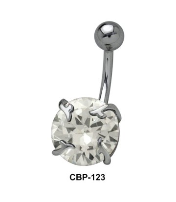 Prong Set Round Brilliant Belly CZ Crystal CBP-123
