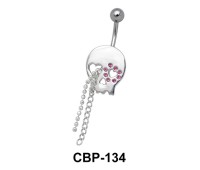 Stone Devil with Chains Belly Piercing CBP-134