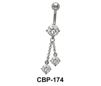 CZ Dangling Belly Piercing CBP-174