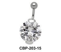 Prong Set Round Brilliant Belly CZ Crystal CBP-203