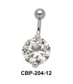 Round Brilliant Prong Set Belly CZ Crystal CBP-204-8