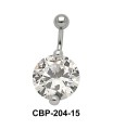 Round Brilliant Prong Set Belly CZ Crystal CBP-204-8