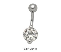 Round Brilliant Prong Set Belly CZ Crystal CBP-204-8