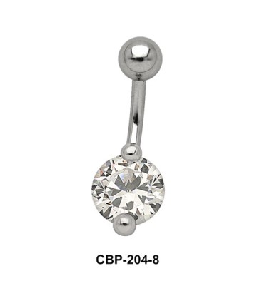 Round Brilliant Prong Set Belly CZ Crystal CBP-204-8