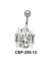 Prong Set Round Brilliant Belly CZ Crystal CBP-205