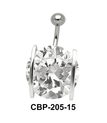 Prong Set Round Brilliant Belly CZ Crystal CBP-205