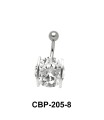 Prong Set Round Brilliant Belly CZ Crystal CBP-205